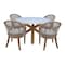 International Concepts Outdoor 5 Piece Patio Furniture Set with a Round Table and 4 Chairs KODT-351RT-RB-300-2 - alternate 1